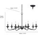 Delvona 8 Light 37.5 inch Modern Gold Chandelier Ceiling Light